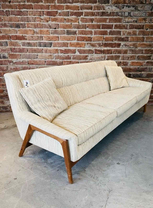 Folke Ohlsson Mid-Century Modern Sofa with Teak Legs