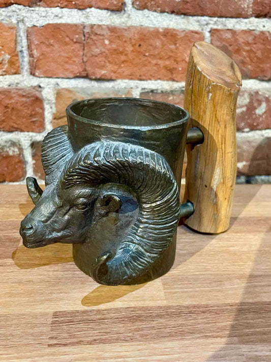 Carl Wagner Bronze Big Horn Sheep Mug