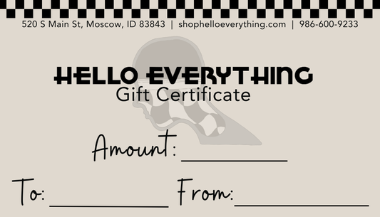 Hello Everything Gift Card